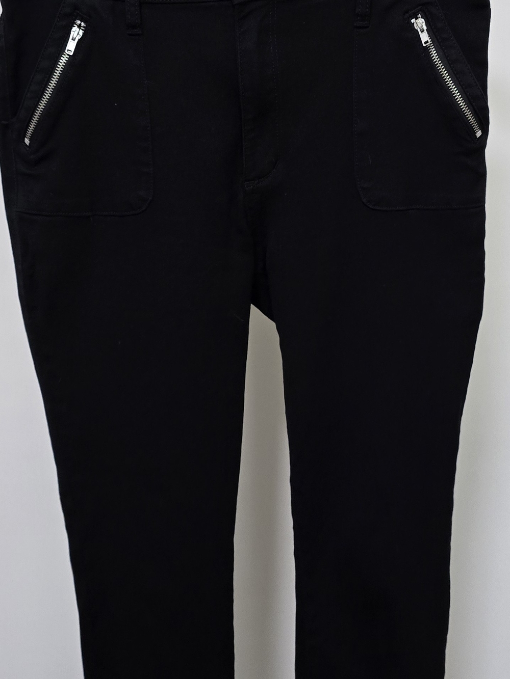 STS Blue Black Skinny Jeans with Zip Pockets